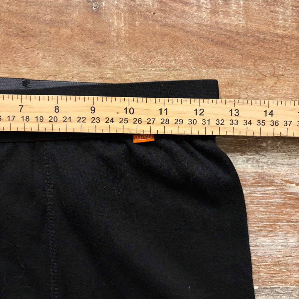 Omni Wool Mens Black Thermal Base Layer Leggings Wool Blend Size Small - Picture 6 of 7